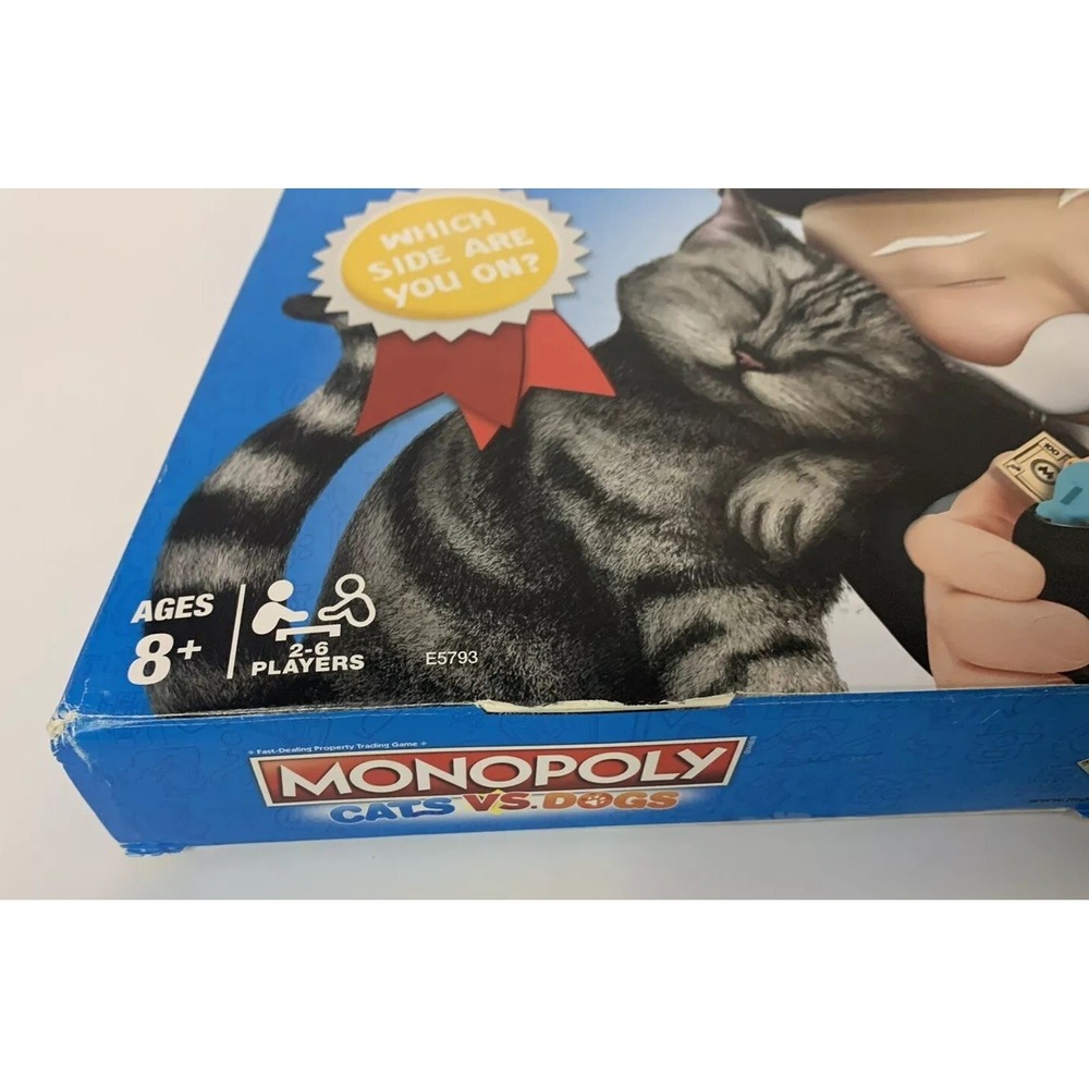 Monopoly Board Game Cats Vs Dogs Hasbro Gaming - Picture 5 of 5